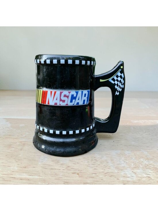Sherwood Other - Nascar Black Ceramic 24 Oz Stein Mug By Sherwood 2004 Collectible Racing Design